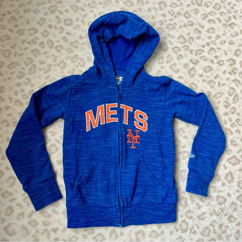 New Era Blue Mets Kids Hoodie (size 5T/ 6x)